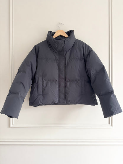 PRE-ORDER: CROPPED DOWN PUFFER IN GREY