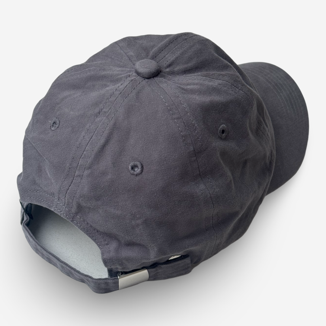 LOGO EMBROIDERED CAP IN GREY