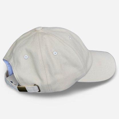 LOGO EMBROIDERED CAP IN CREAM